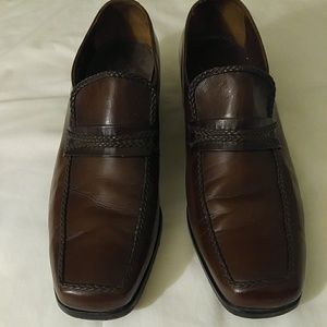 FLORSHEIM DESIGNER COLLECTION BROWN LEATHER SHOES